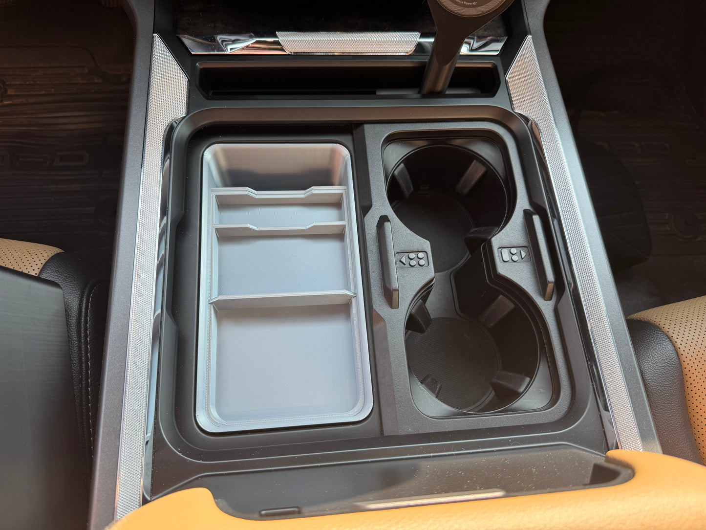 2023+ Ford Super Duty Center Console/Cup Holder Organizer
