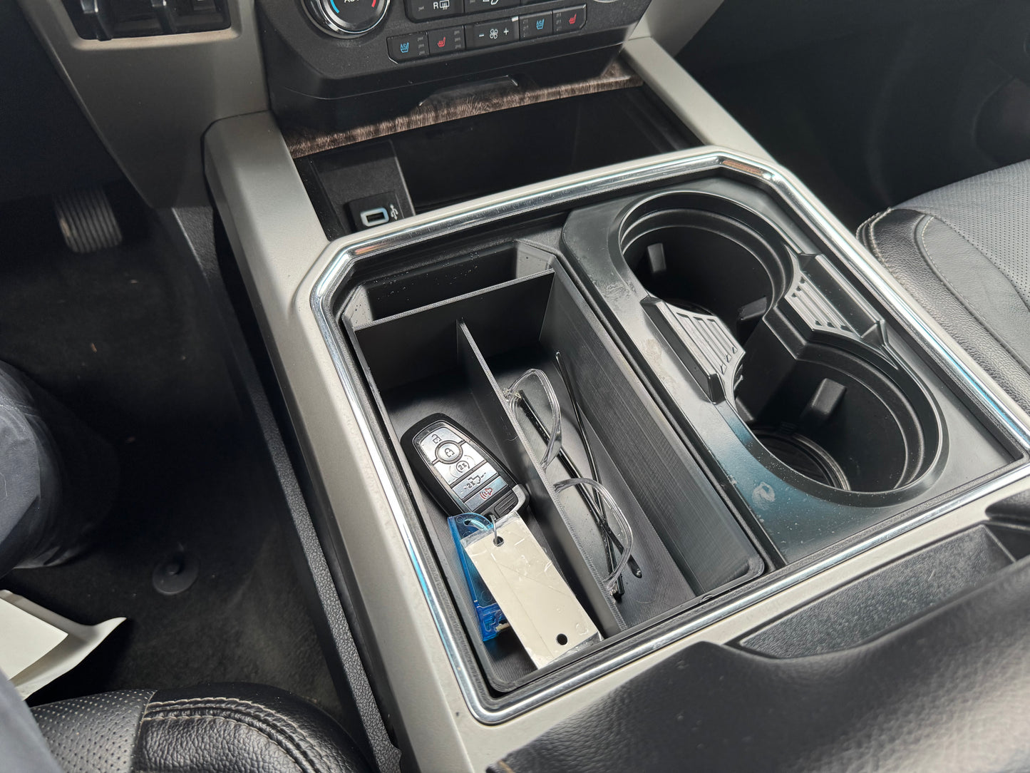 2017-2022 Ford Superduty Cupholder/Console Organizer