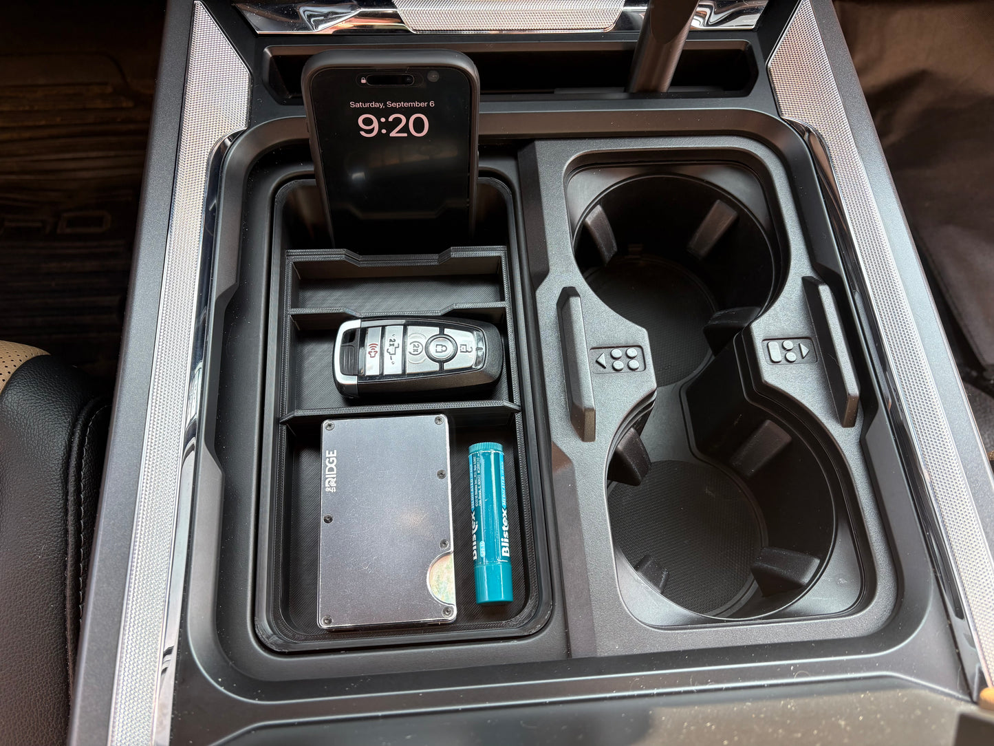 2023+ Ford Super Duty Center Console/Cup Holder Organizer
