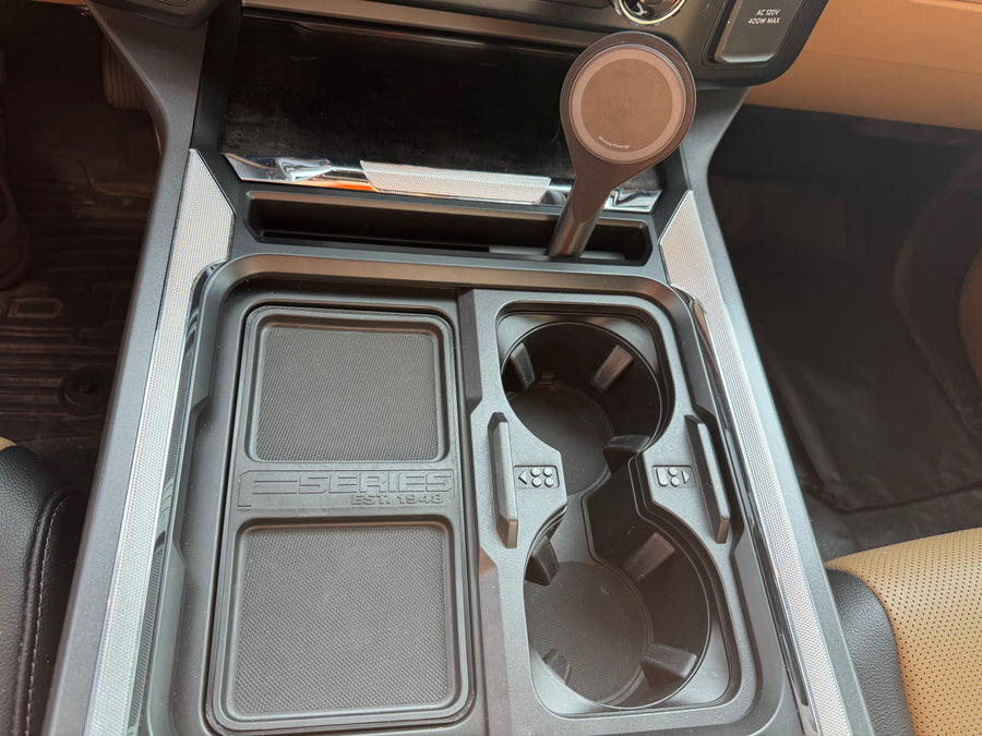 2023-2027 Ford Super Duty F-250 F-350 Center Console/Cup Holder Organizer