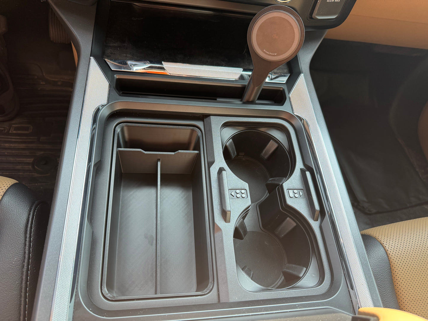 2023+ Ford Super Duty Center Console/Cup Holder Organizer