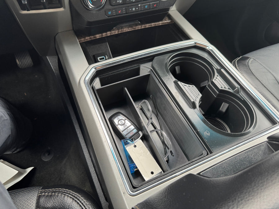 2017–2022 Ford Super Duty Center Console Organizer & Cupholder Tray