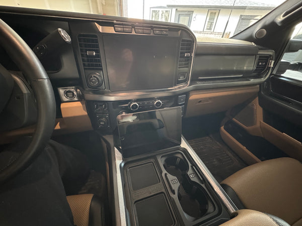 2023-2027 Ford Super Duty F-250 F-350 iPad Mount — Magnetic Center Console Stand
